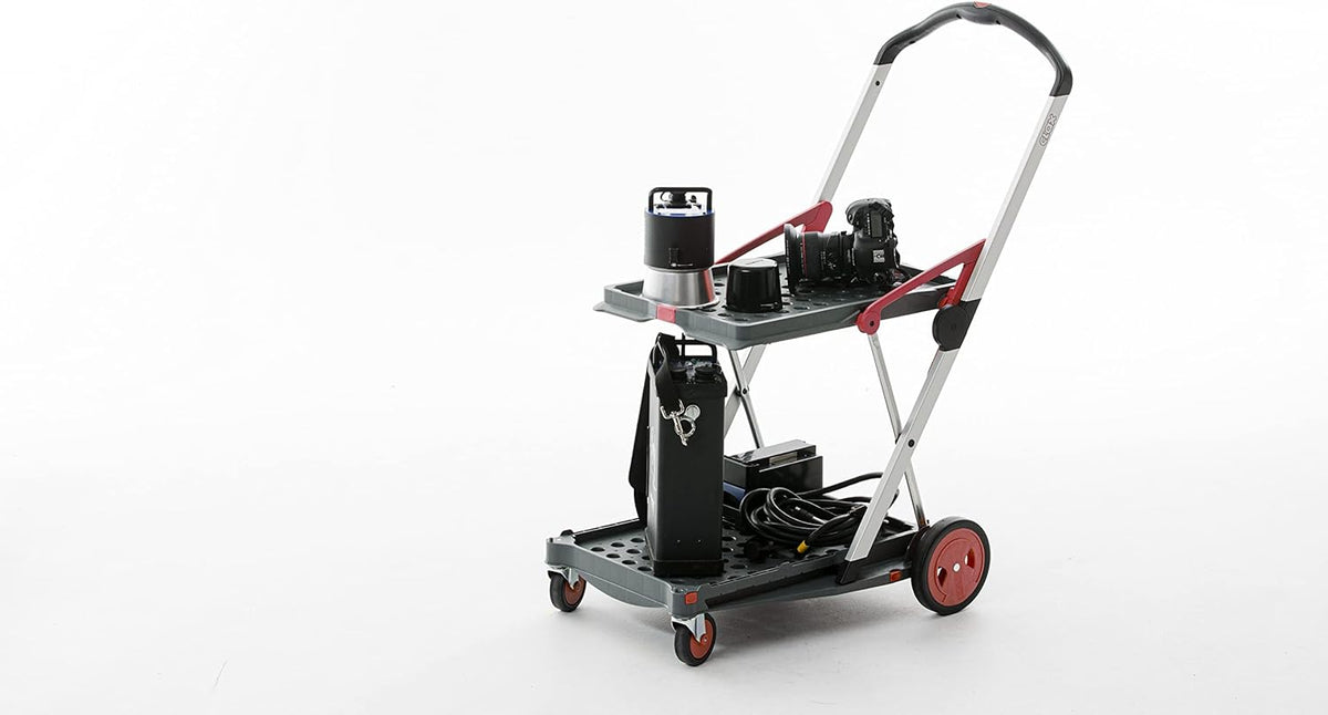 CLAX Folding Collapsible Transport Trolley – Aluminium Frame, Storage Crate, 132 lb Load