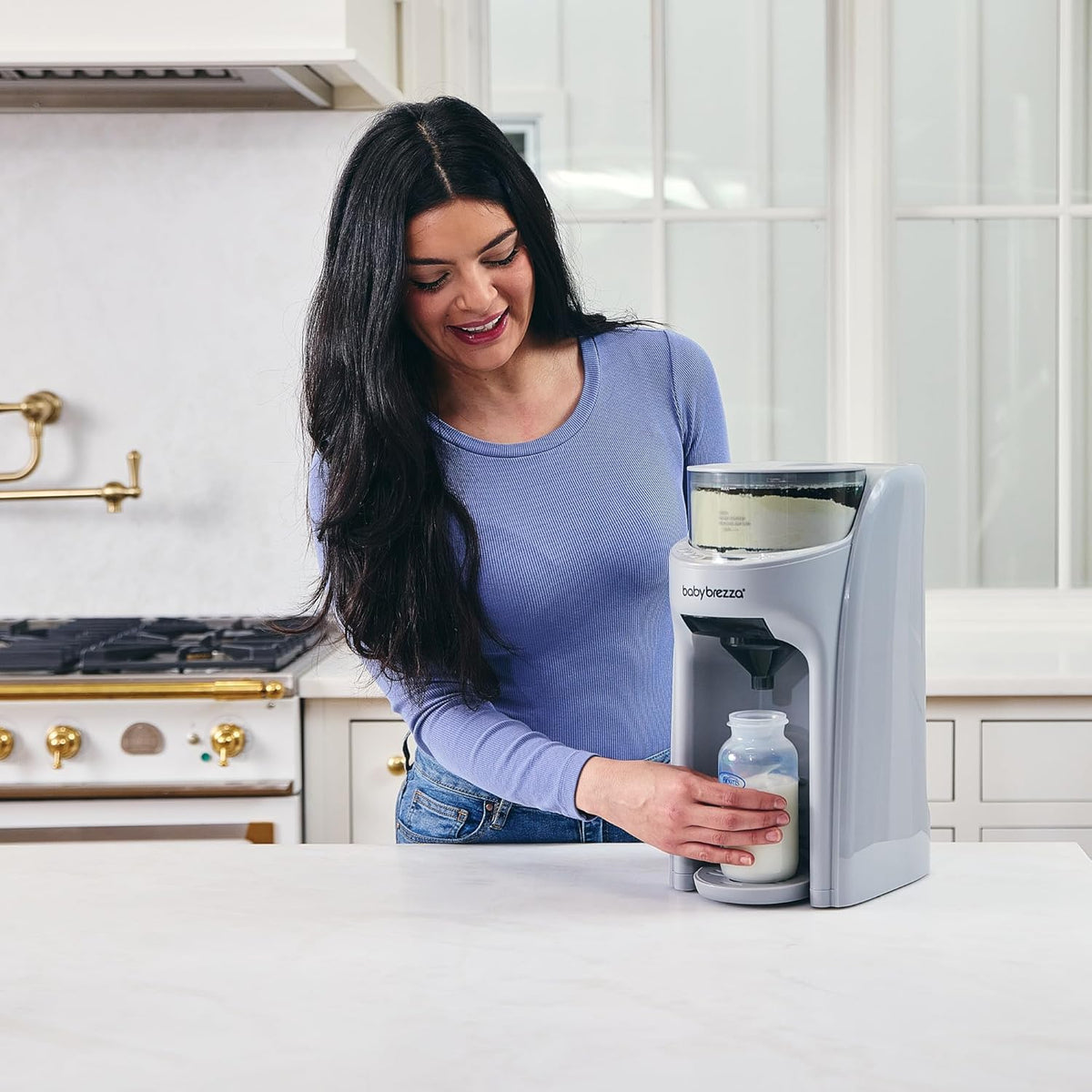 Baby Brezza Formula Pro Advanced Automatic Warm Formula Dispenser, BPA-Free, White