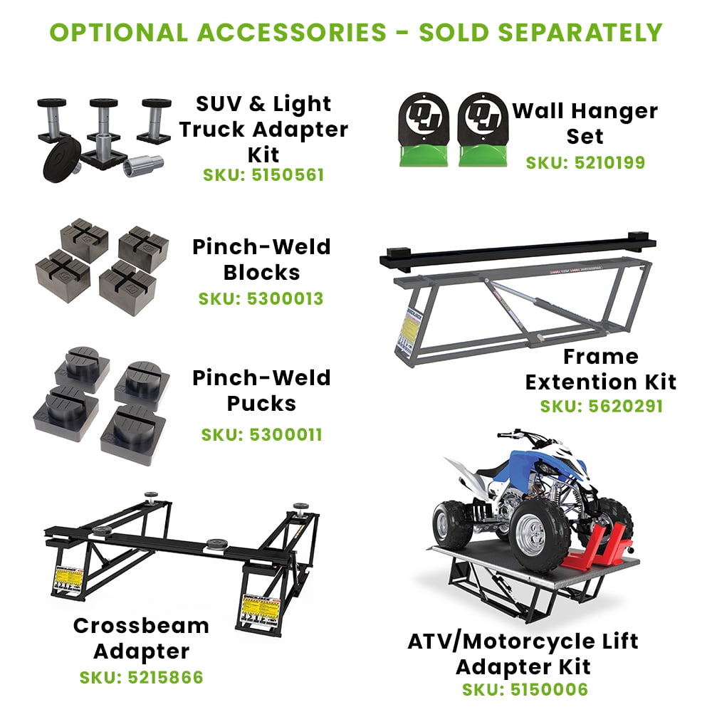 QuickJack 5000TL Portable Car Lift – 5,000 lb Capacity with 110V Power Unit
