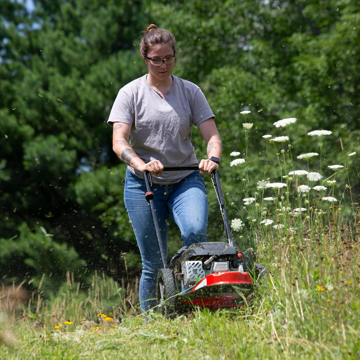 Earthquake Walk-Behind String Mower – 160cc Viper 4-Cycle Engine, 22" Cut, Model 40314
