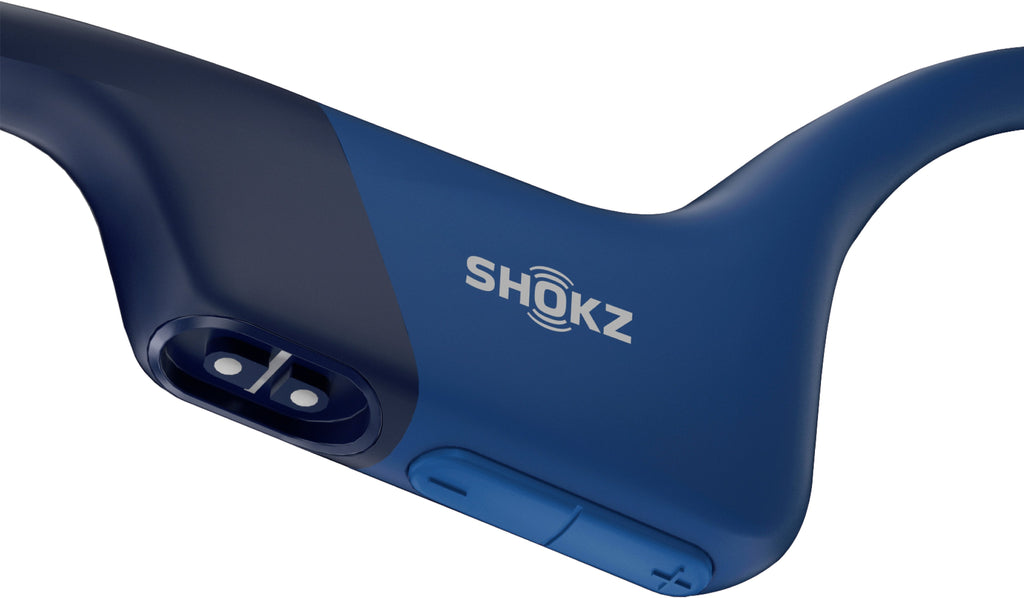 Shokz OpenRun Bone Conduction Open-Ear Endurance Headphones - Bluetooth Sport Earphones, Blue