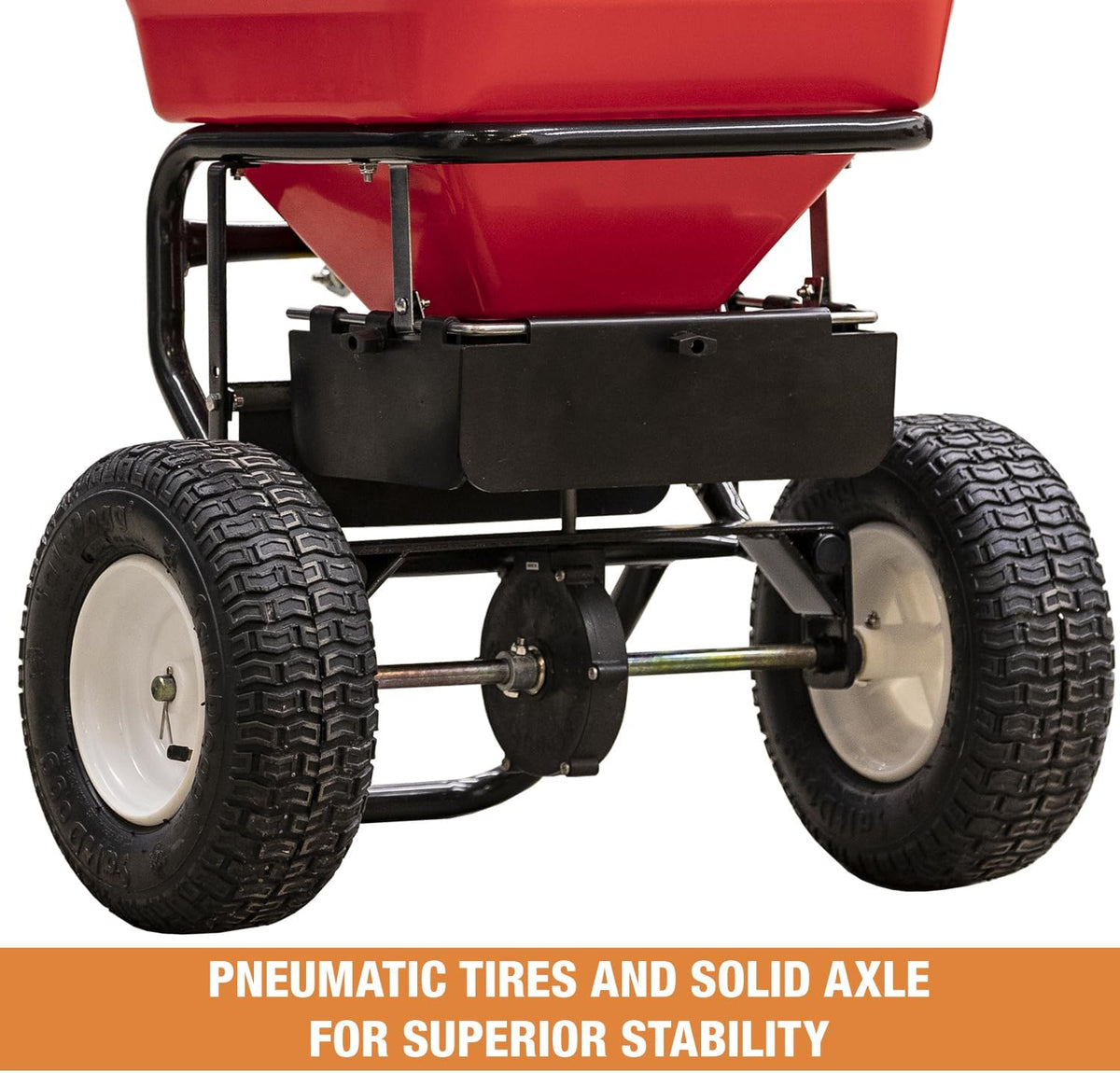 Buyers Products Grounds Keeper 3039632R Walk-Behind Push Spreader, 100 lb Capacity, All-Season Use