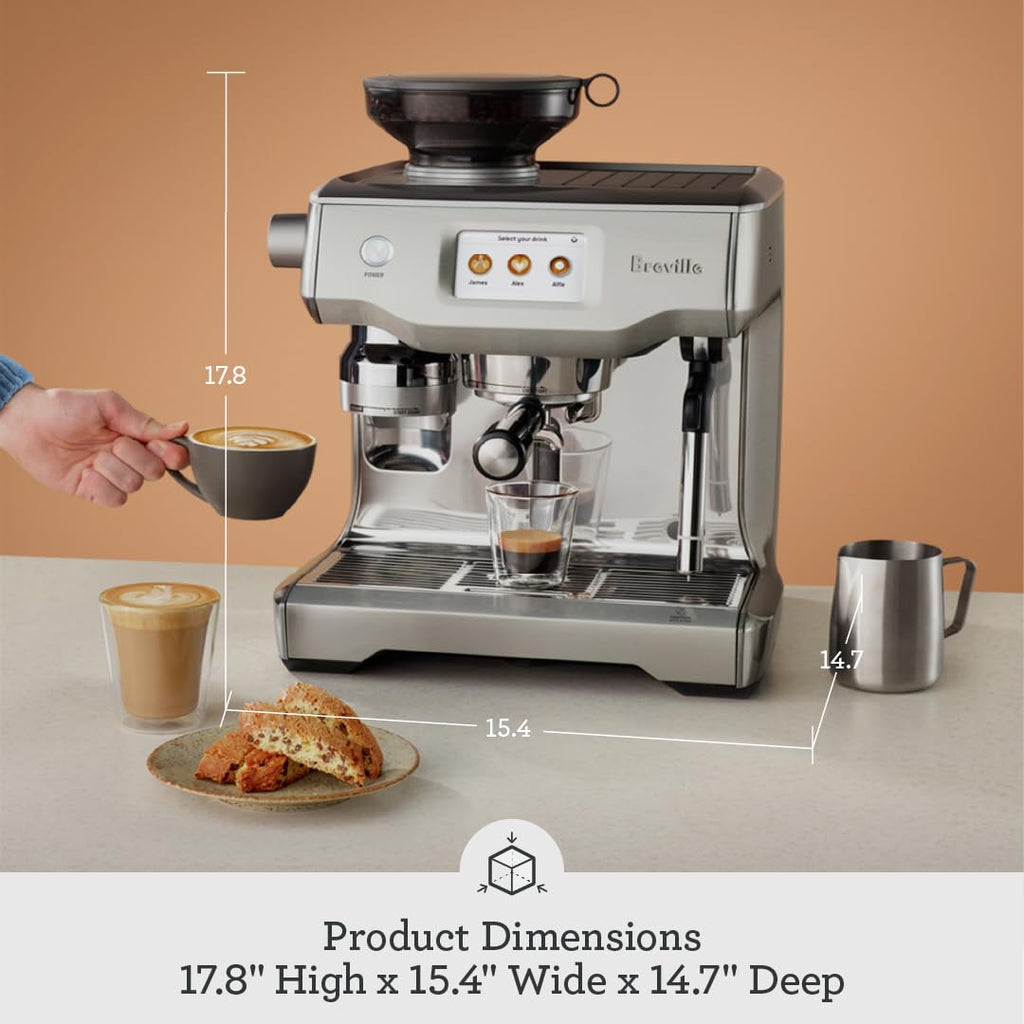 Breville Oracle Touch BES990 Automatic Espresso Machine – 45 Grind Settings, Touchscreen, 58mm Portafilter