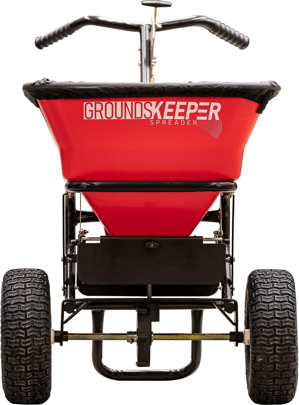 Buyers Products Grounds Keeper 3039632R Walk-Behind Push Spreader, 100 lb Capacity, All-Season Use