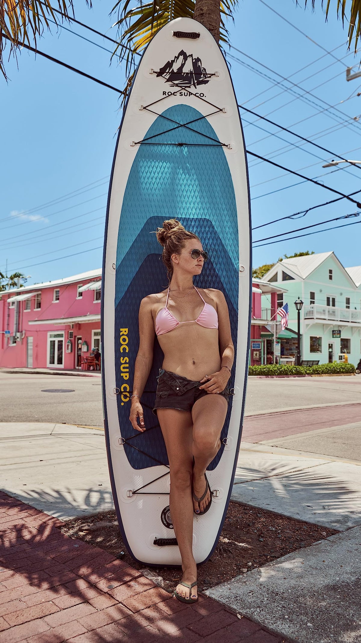 ROC Inflatable Stand Up Paddle Board 10'6" – Premium SUP Package, 350 lb Capacity