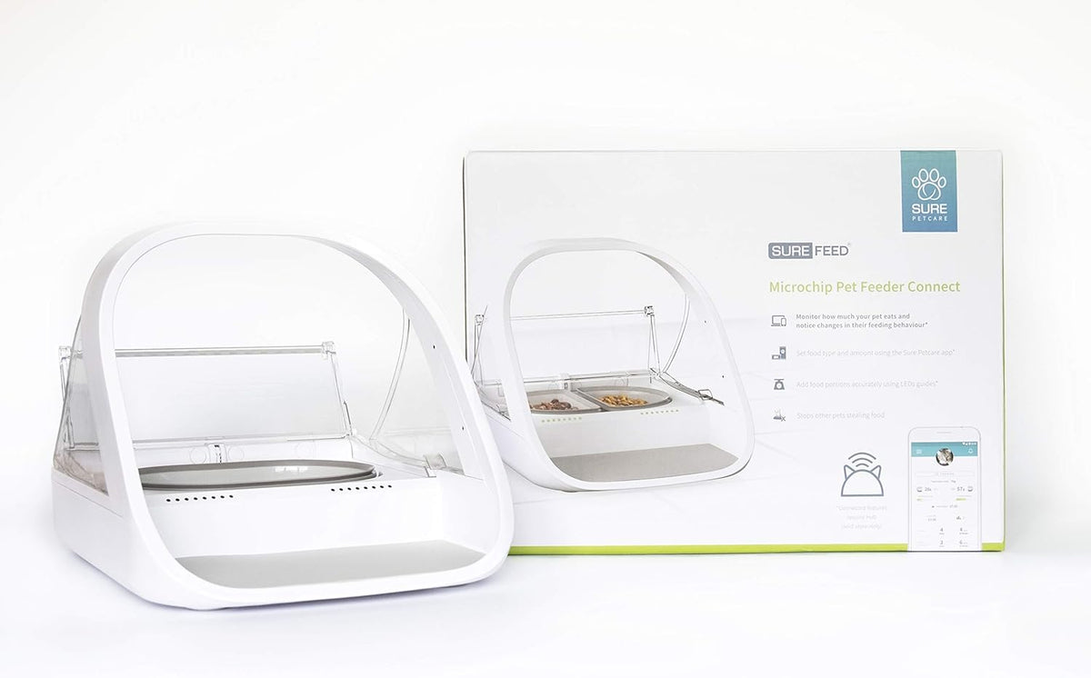 Sure Petcare Microchip Pet Feeder Connect – App-Enabled Portion Control for Cats, Hub Sold Separately