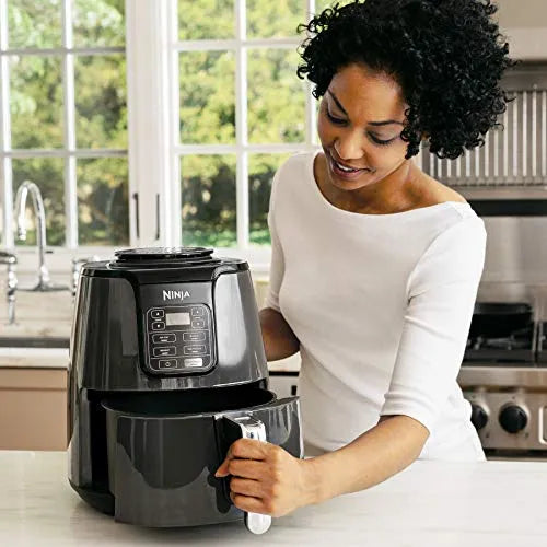 Ninja AF101 4-Quart Air Fryer - Black/Grey, 105-400F, Ceramic Nonstick Basket, Roast, Reheat & Dehydrate