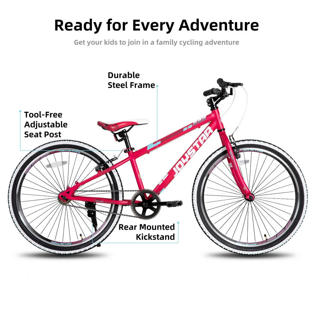 JOYSTAR Lubbock Kids Mountain Bike 20" and 24" Single-Speed Bicycle for Boys and Girls