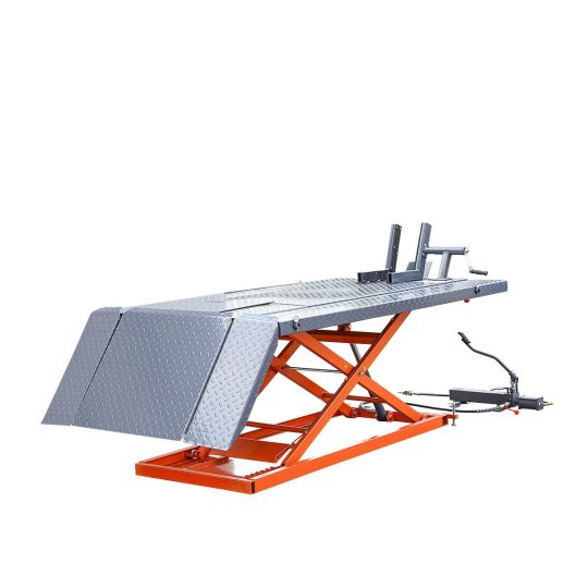TMG-1500PML motorcycle scissor lift with extended side panels