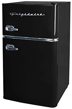 Frigidaire EFR840 3.2 cu ft Retro 2-Door Mini Fridge with Built-in Bottle Opener – Red, Mint or Black