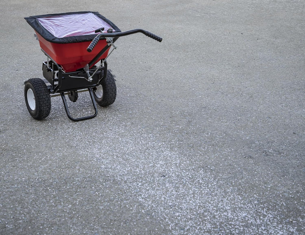 Buyers Products Grounds Keeper 3039632R Walk-Behind Push Spreader, 100 lb Capacity, All-Season Use