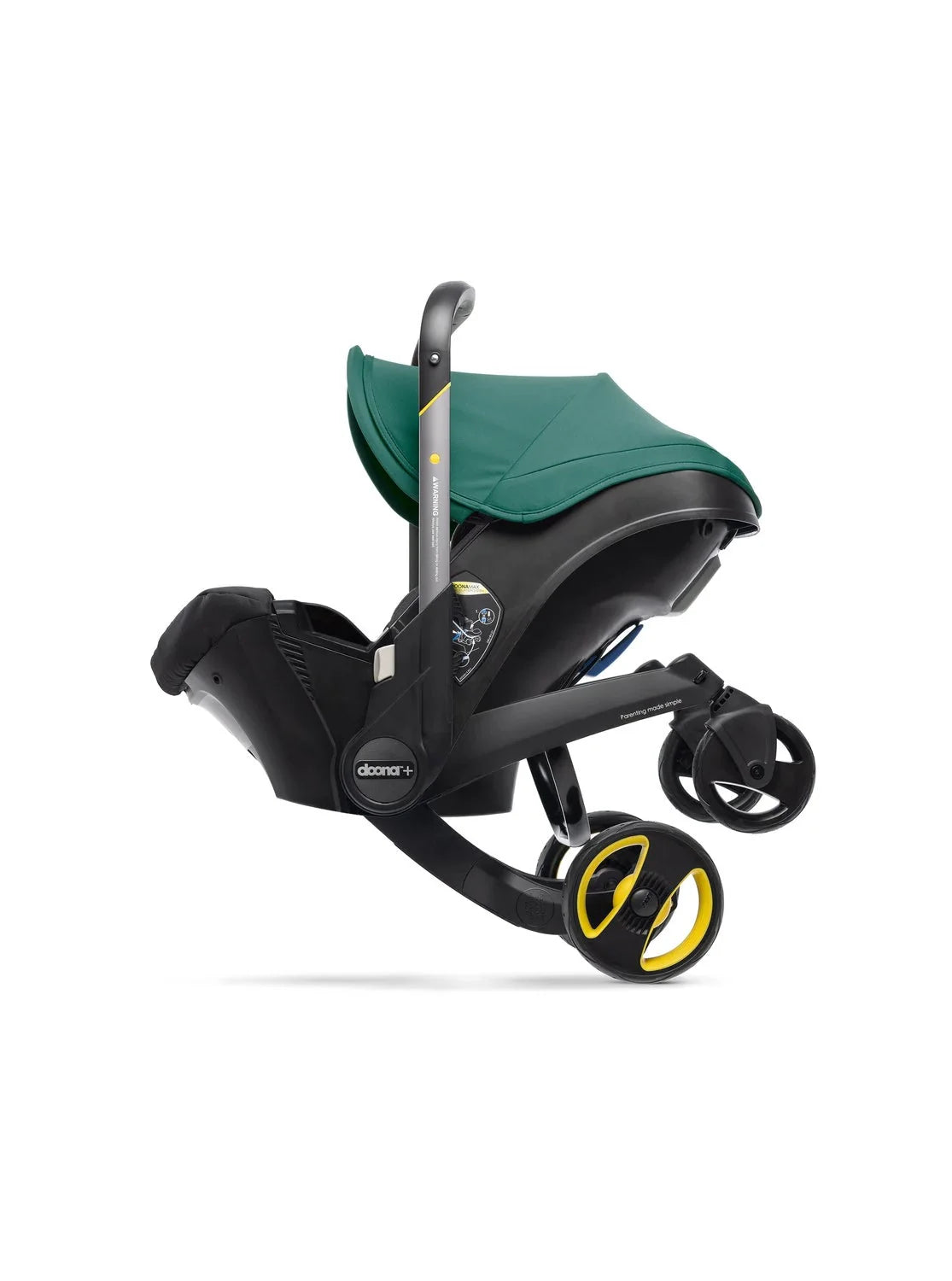DOONA Infant Car Seat Stroller with LATCH Base – All-in-One Travel System, Nitro Black (Open Box)