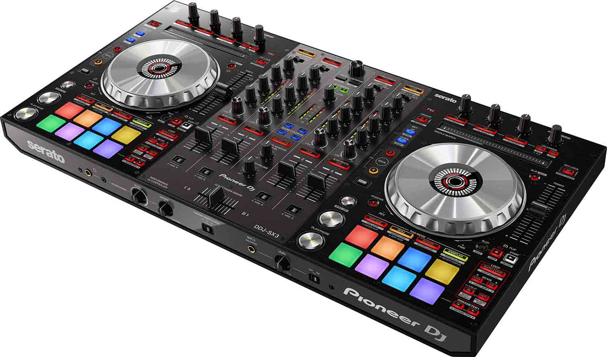 Black Pioneer DJ DDJ-SX3 4-channel Serato DJ controller, B-stock