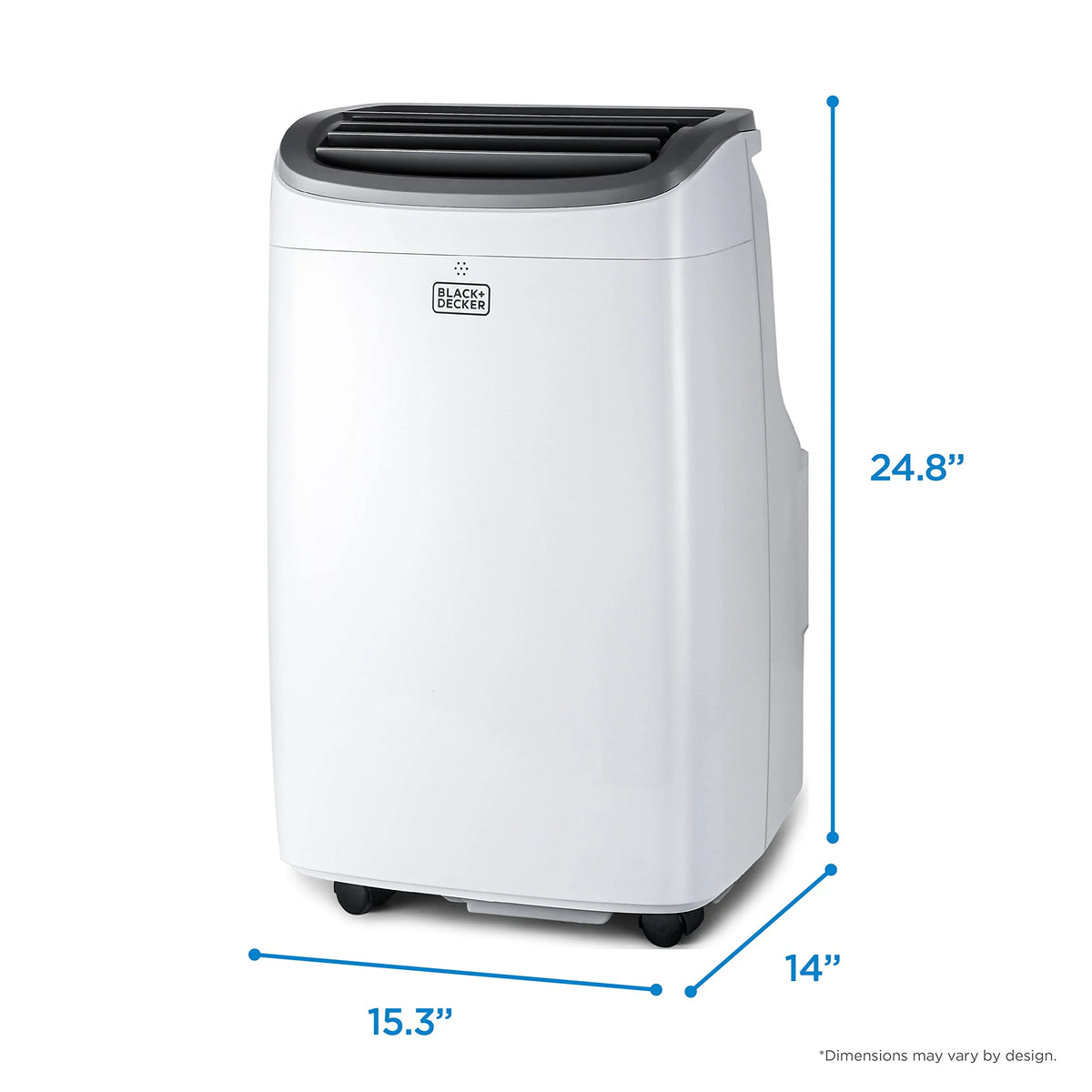 BLACK+DECKER 8,000 BTU Portable Air Conditioner – 3-in-1 Cooler, Dehumidifier & Fan for Rooms up to 350 Sq.Ft