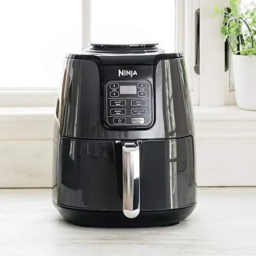 Ninja AF101 4-Quart Air Fryer - Black/Grey, 105-400F, Ceramic Nonstick Basket, Roast, Reheat & Dehydrate