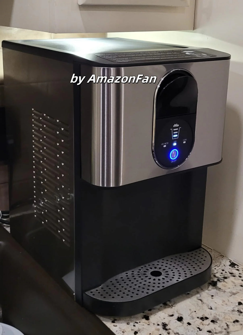 COWSAR Countertop Nugget Ice Maker – 44 lb/24h Self-Dispensing Pellet Ice Machine