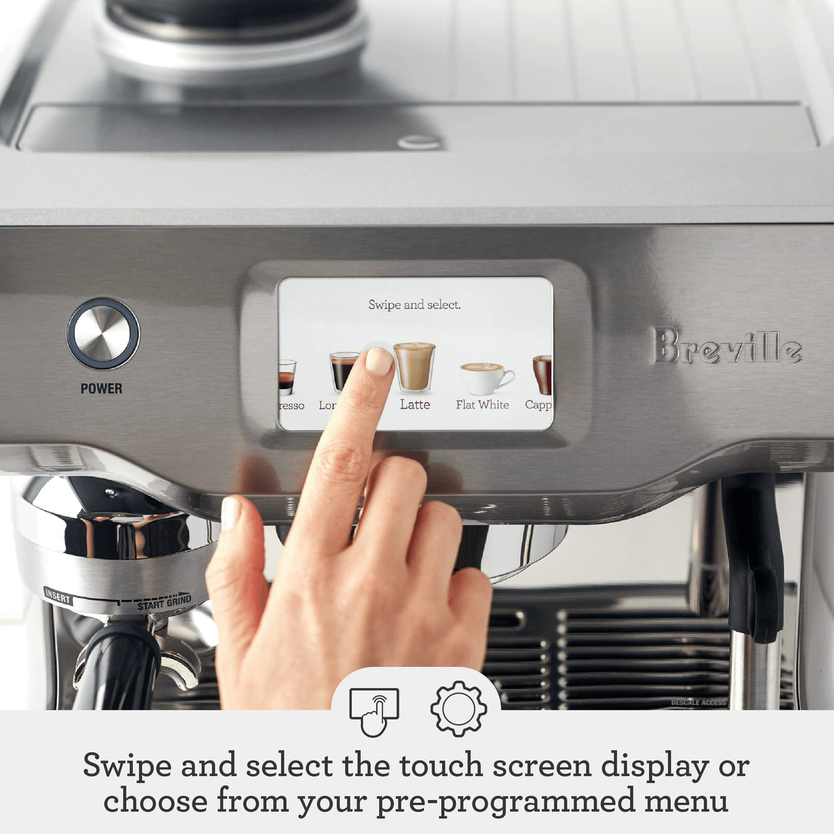 Breville Oracle Touch BES990 Automatic Espresso Machine – 45 Grind Settings, Touchscreen, 58mm Portafilter
