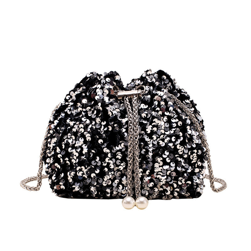 Sequin bucket evening bag, product view 7