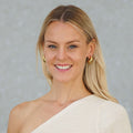 Selena gold-plated statement earrings, product view 1